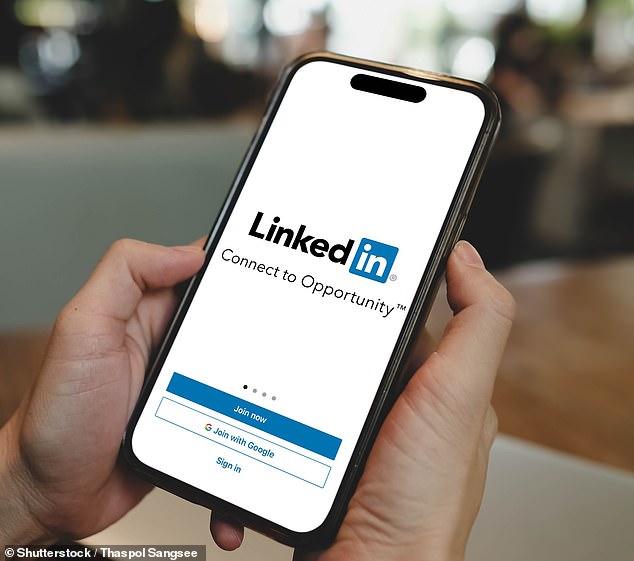 Job seekers are unemployed and eager for a job with a new illegal banner on LinkedIn to show that they are looking for a new job.